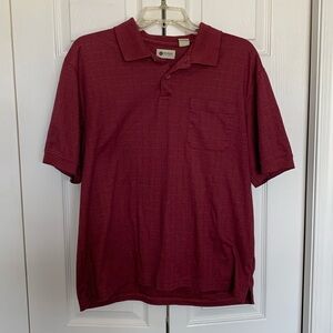 Mens Medium Short Sleeve Collared Shirt